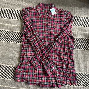 J. McLaughlin Plaid Button Down